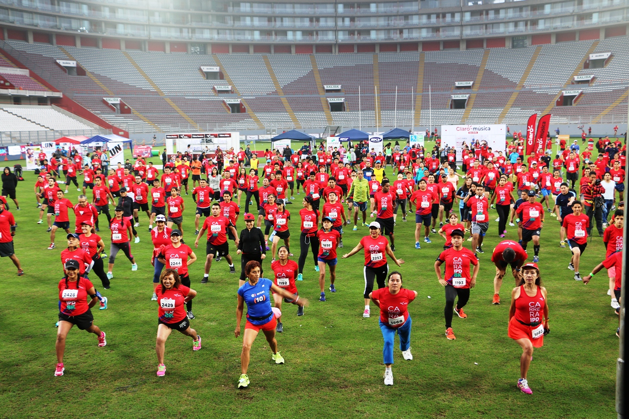 CALENTAMIENTO EN EL ESTADIO