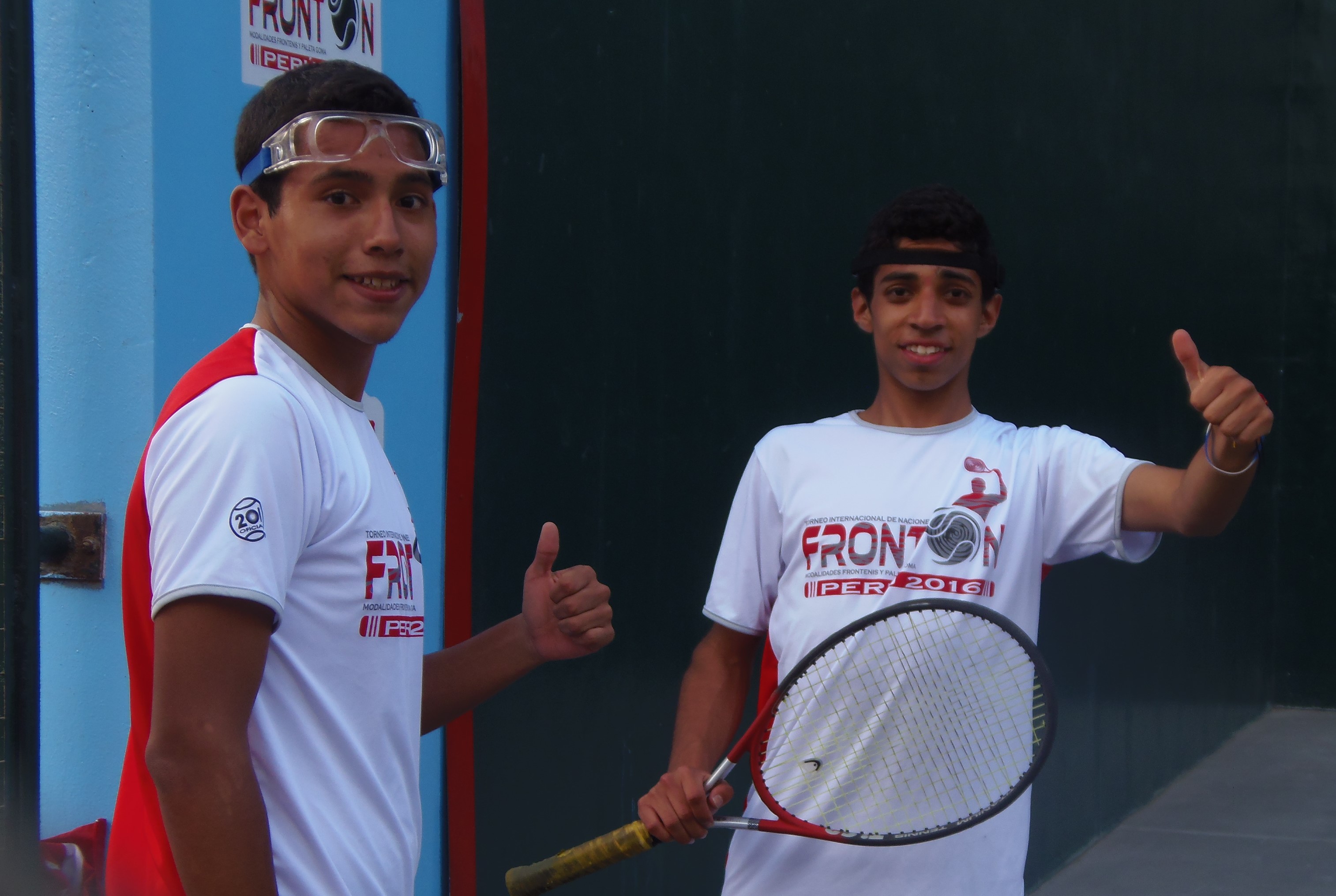 David Yupanqui y Gonzalo Bezada juegan hoy la semifinal de frontenis masculino ante Argentina