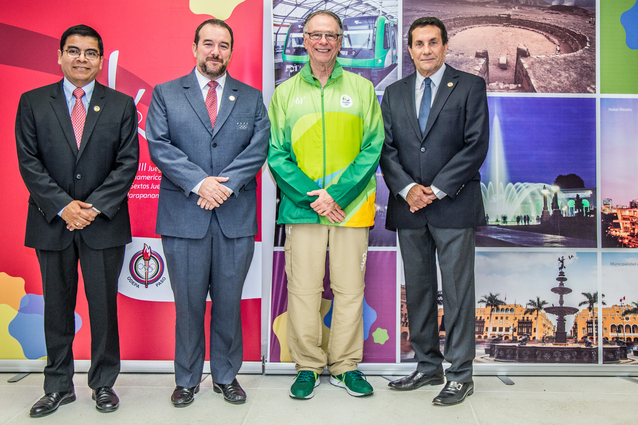 Rio de Janeiro 1 Saúl Barrera Luis Salazar Carlos Nuzman y Martín Bustamante. 1
