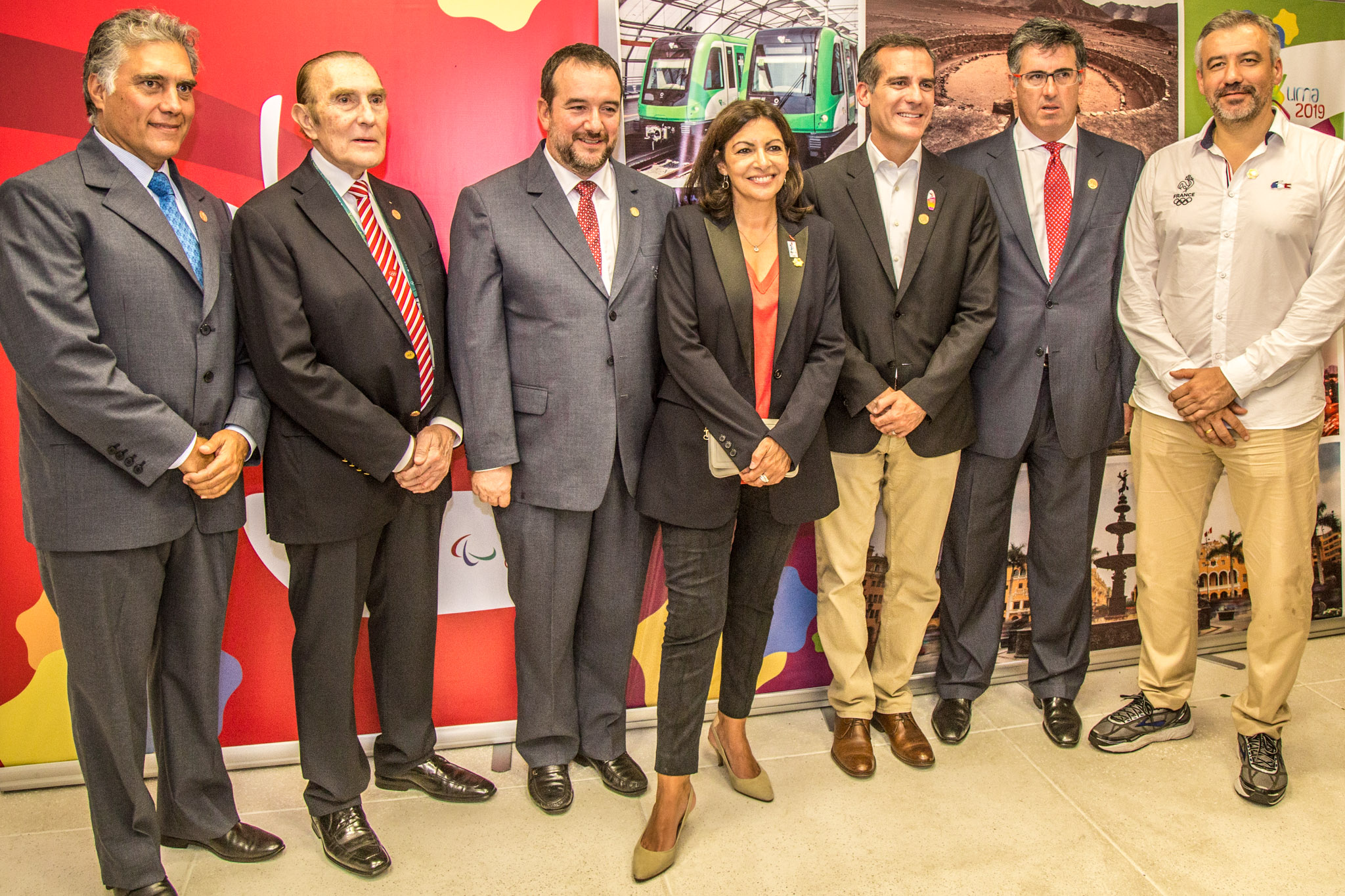 Rio de Janeiro 2 Francisco Boza Ivan Dibos Luis Salazar Anne Hidalgo Eric Garcetti Gustavo Salazar y Etienne Thobois