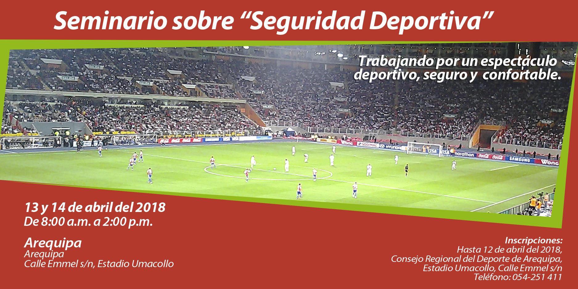 SEMINARIO DE SEGURIDAD DEPORTIVA AREQUIPA