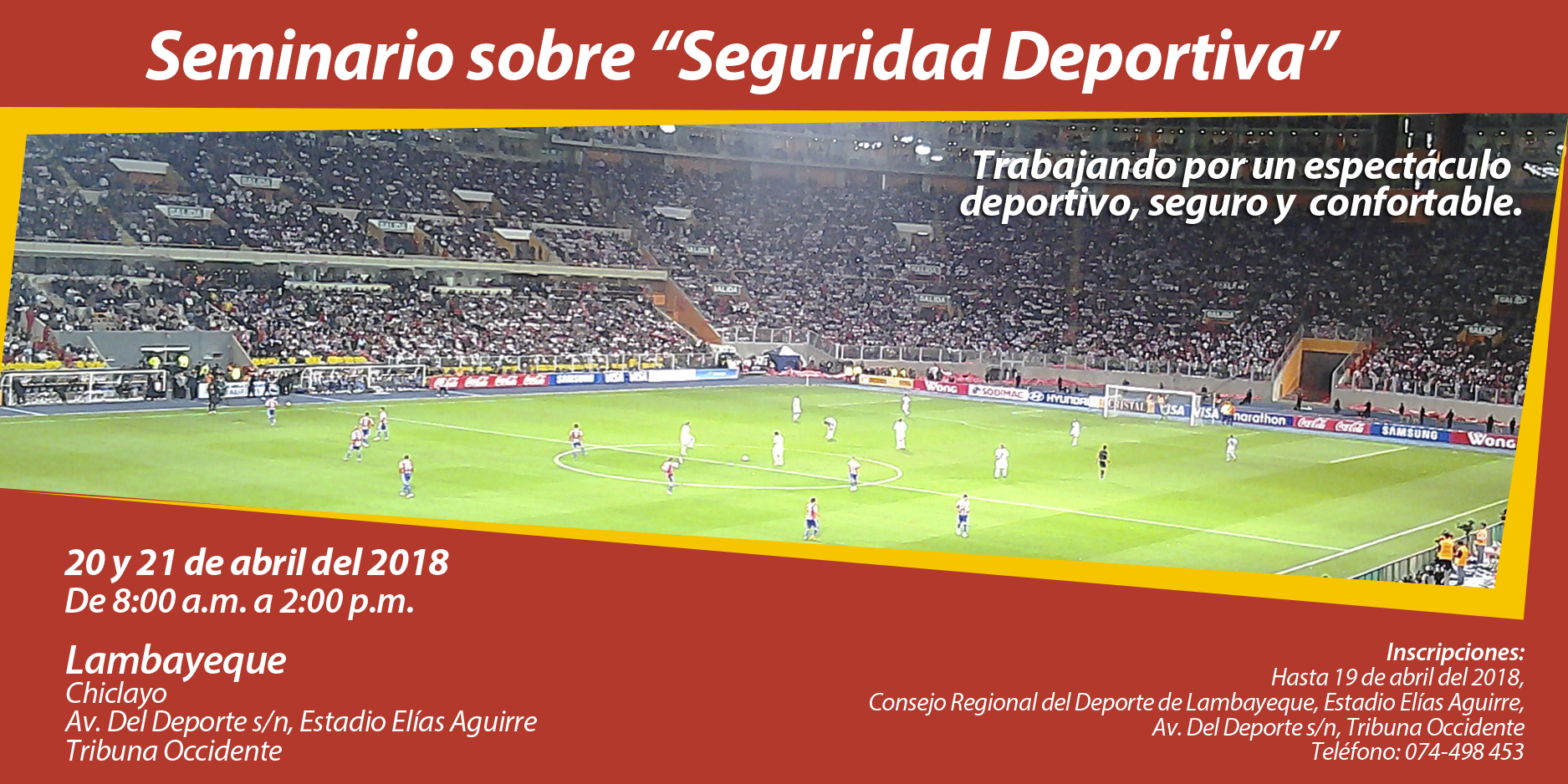 SEMINARIO DE SEGURIDAD DEPORTIVA CHICLAYO