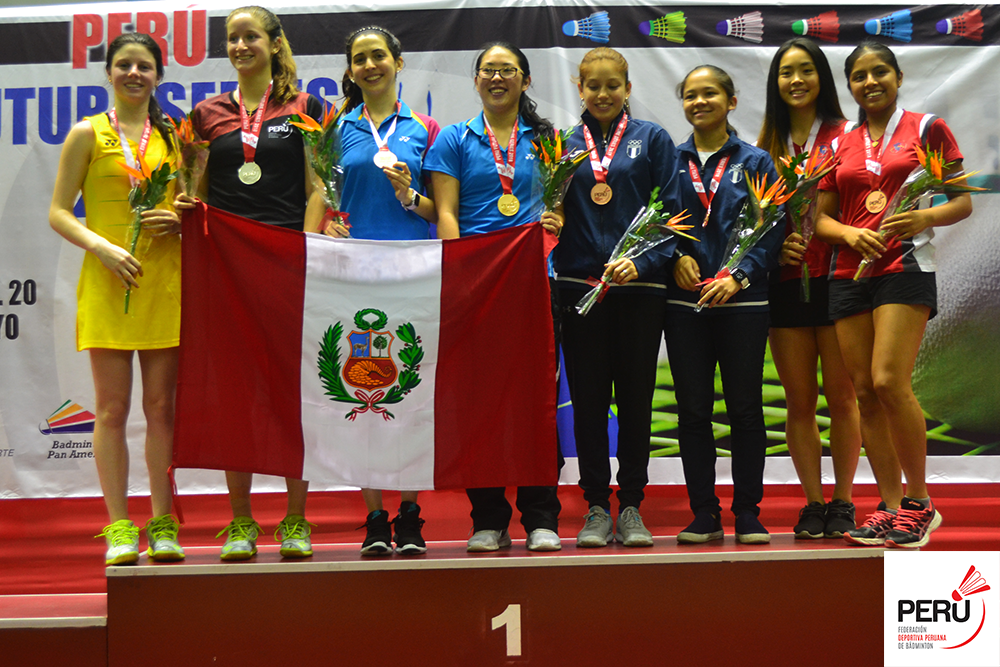 badminton series Podio Dobles Mujeres