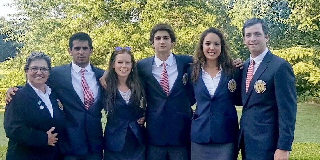 el equipo amateur de golf