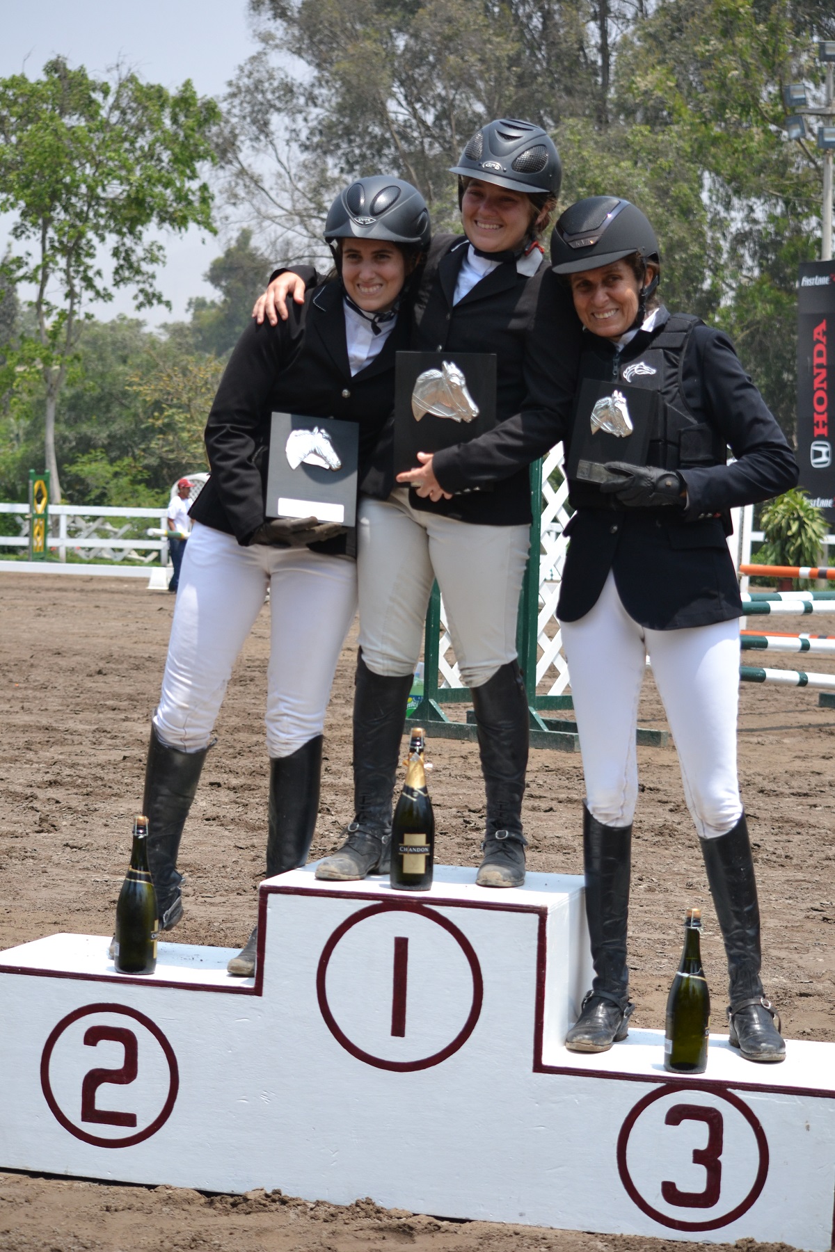 el podium de los ganadores