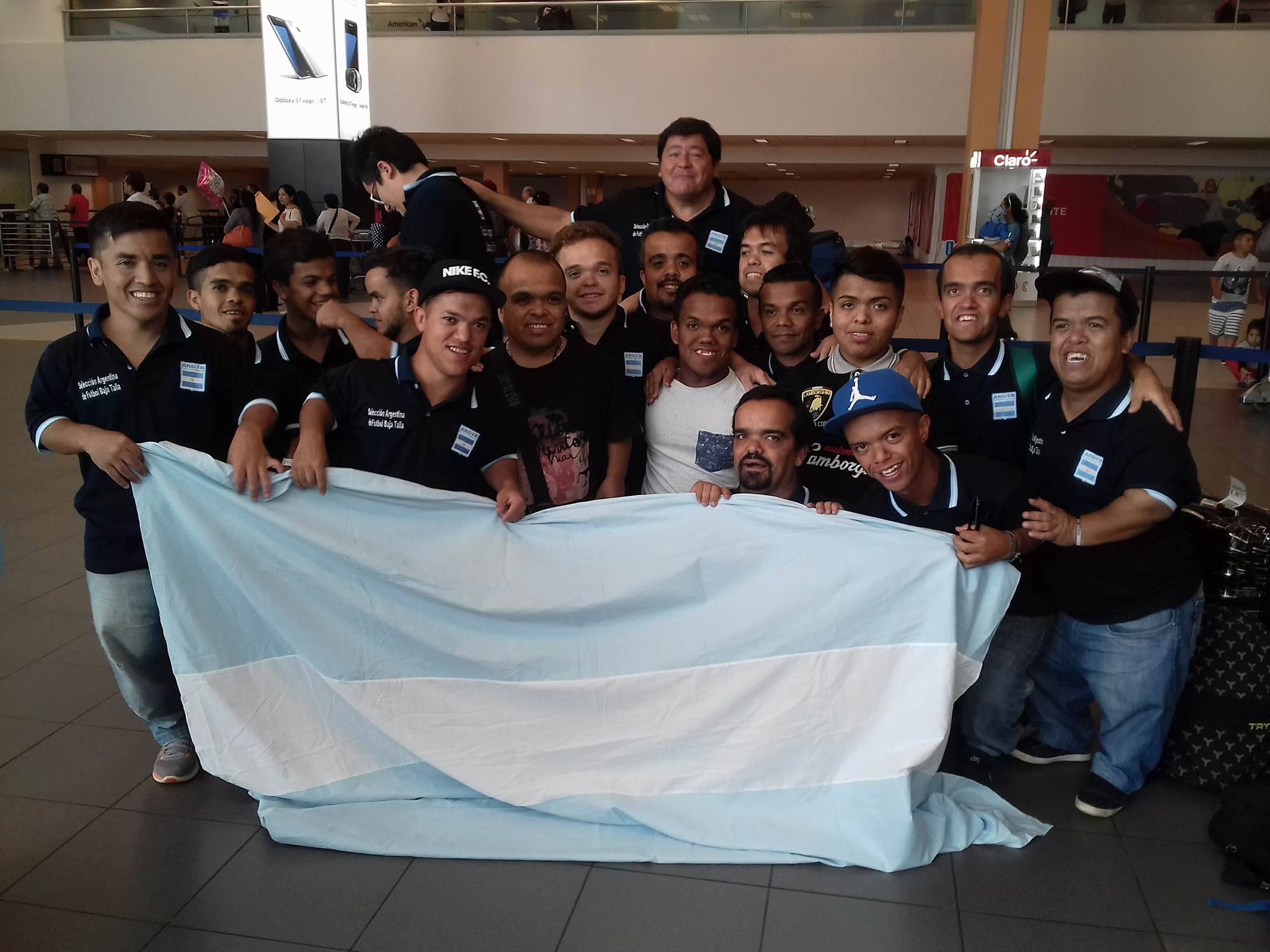 llegada del seleccionado argentino
