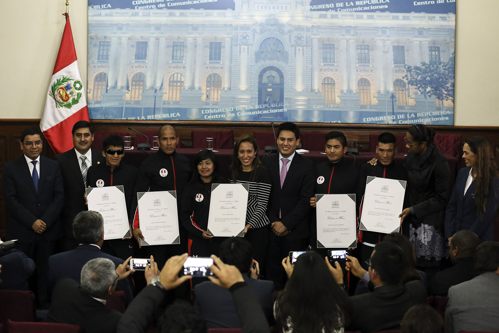 los deportistas que recibieron el reconocimiento
