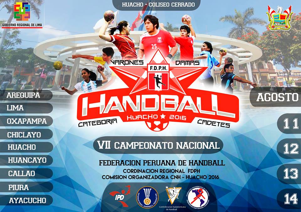 nacional de handball en huacho 2016