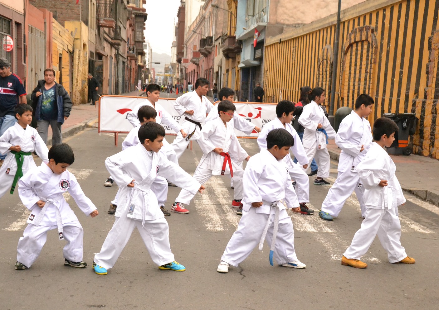 Activacin Al Damero de Pizarro sin Carro - Nios practicando karate