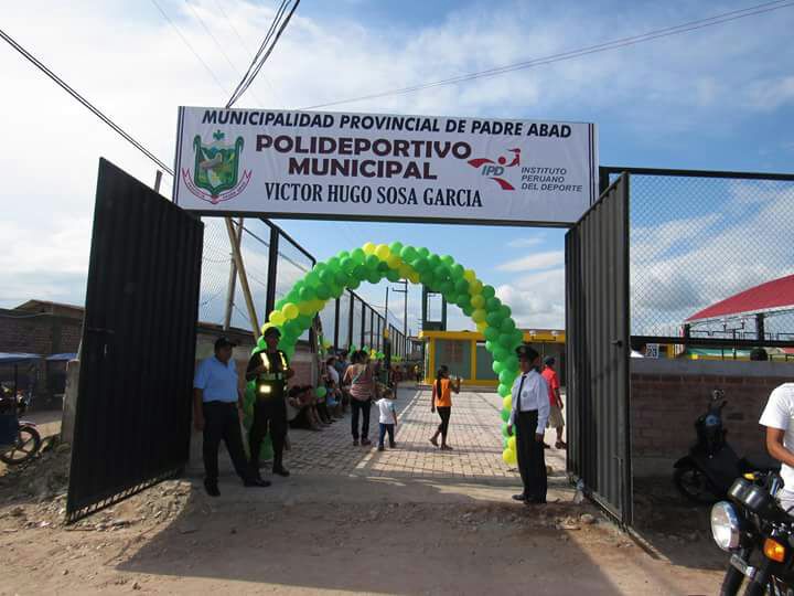 se inauguro polideportivo en ucayali